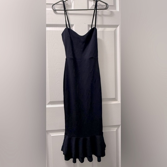 Elegant Navy Blue Spaghetti Strap Dress -  Worn Once - Picture 7 of 9